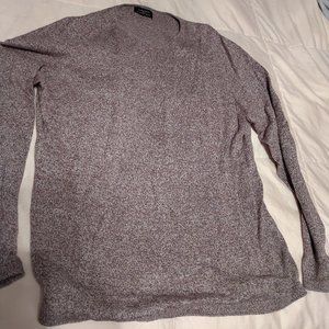 Men's Sweater ZARA MAN Crew Neck Pullover Brown Long Sleeve Soft Sweater